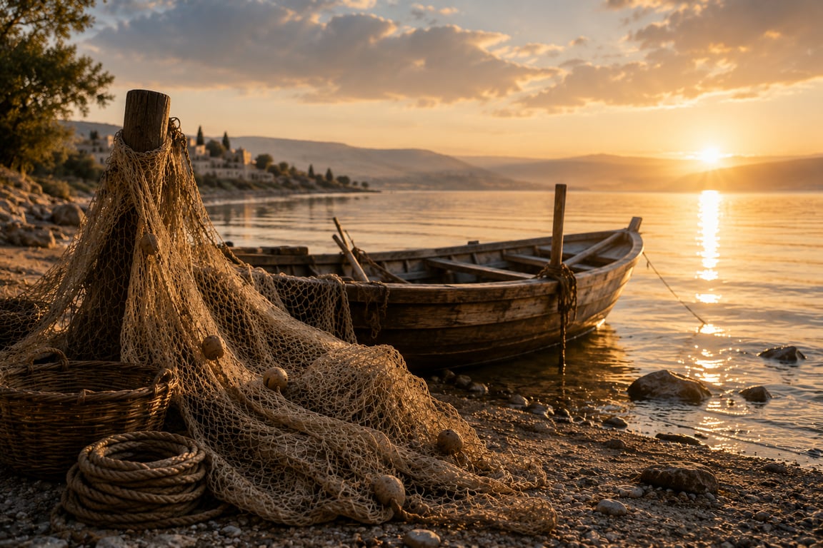 Dawn over the Sea of Galilee